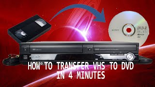 LEARN HOW TO RECORD VHS TO DVD IN JUST 4 MINUTES  VHS TO DVD TRANSFER TUTORIAL [upl. by Shelly]