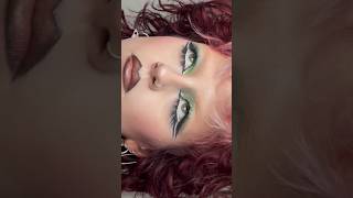 graphic liner for hooded eyes🖤 graphicliner hoodedeyes makeuptutorial [upl. by Ahsilram133]