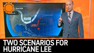 Hurricane Lee UPDATE Cat 5 but Two Possible Scenarios  AccuWeather [upl. by Azarcon]