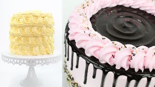 Top 5 Cake Decorating Ideas for beginners with whipped cream  Cake Decorating Compilation [upl. by Anitrebla]