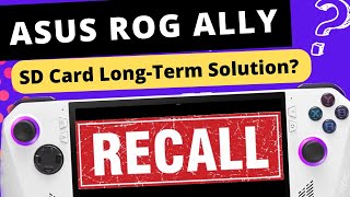 ROG Ally Is THIS the SD Card LONG TERM SOLUTION [upl. by Natfa]