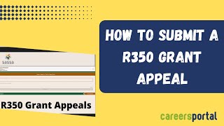 How To Submit A R350 Grant Appeal  Careers Portal [upl. by Llenwad477]