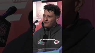 Patrick Mahomes talks about his voice [upl. by Einnaf946]