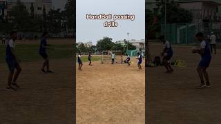 Handball passing drills for beginners🤾🏽‍♂️ handballtraining handball trending youtubeshorts [upl. by Toms]