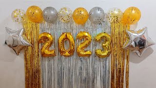 DIY NEW YEAR DECORATION  NEW YEAR 2023 [upl. by Sansone]