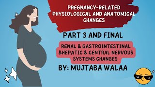 3 Renal amp Gastrointestinal ampHepatic amp Central nervous systems changes in pregnancy [upl. by Rotow]