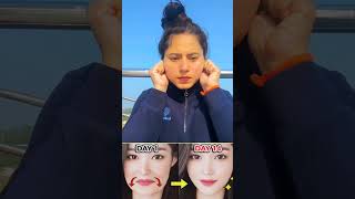 😱♨️yoga for droopy mouth corner saggy faceAntiaging try it daily 🤯📛shorts [upl. by Mirabella]