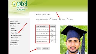 How to Add MAC AddressEnable MAC Filtering on PTCL ModemRouter and change password [upl. by Enert]