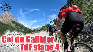 Cycling up Col du Galibier Same Day as Stage 4 Tour de France 2024 cycling vanlife cyclinglife [upl. by Eibot]