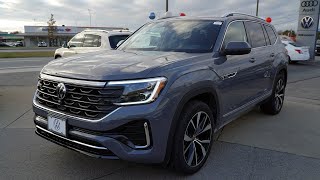 2025 Volkswagen Atlas SEL Premium RLine Pure Gray  Video Tour with Hunter [upl. by Warila628]