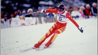 Pirmin Zurbriggen wins double DH Kitzbühel 1985 [upl. by Smail]