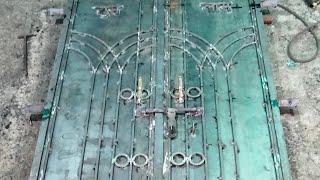 Iron Gate Price  Lohe ka Gate Ka Rate  iron sheet compound Wall Design  Main Gate  Compound Wall [upl. by Bernardo]