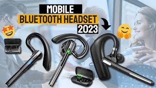 Best Bluetooth Headset For Mobile Phones In 2023  Top 5 Best Bluetooth Mono Headsets Review [upl. by Repohtsirhc]