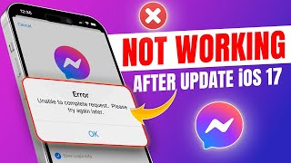 Facebook Messenger not Working on iPhone After the iOS 17 Update  Facebook Messenger Issue [upl. by Egide]