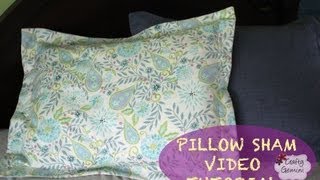 How to make a Pillow Sham DIY Tutorial amp Giveaway [upl. by Pence]