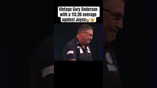 Vintage Gary Anderson with a 11320 average garyanderson darts average checkout pdctv [upl. by Nolyat]