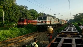 Speedy Overtake Mumbai Rajdhani Shows No Mercy Towards Ranakpur Express [upl. by Eanahc]