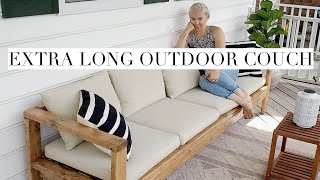 DIY Outdoor Couch Built From 2x4s  Restoration Hardware Knockoff [upl. by Miza]