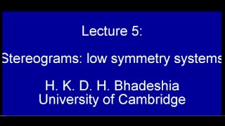 Stereographic projections for low symmetry systems [upl. by Eah]