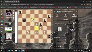 Francois Godart 2377  Praggnanandhaa 2746European Chess Club Cup 2024 [upl. by Kendra]