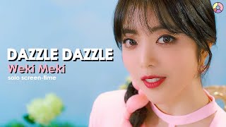 Weki Meki 위키미키  DAZZLE DAZZLE FocusSolo ScreenTime Ranking [upl. by Motch250]