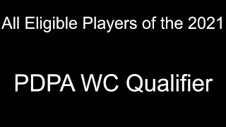 All 59 PDPA World Championship Qualifier Players 2021 [upl. by Mariquilla459]