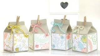 Mini Hand Cut Milk Cartons Tutorial [upl. by Ahsyla877]