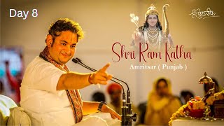 Shri Ram Katha Live  Day 8  Sri Pundrik Goswami Ji  Vrindavan Garden  Amritsar  Punjab   2024 [upl. by Elrak]