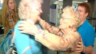 96 YearOld Woman Reunites with 82 YearOld Daughter For The First Time [upl. by Rehotsirk]