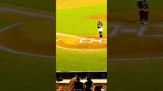 Yairo Munoz Aplaudido y ponchado en su primer Turno Vs Aguilas Cibaeñas [upl. by Budding]