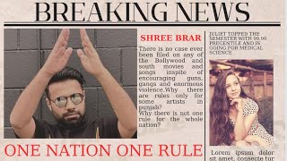 One Nation One Rule Official Video  Shree Brar  New Punjabi Song [upl. by Alius]