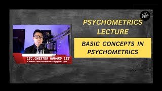 PSYCHOMETRICS LECTURE BASIC CONCEPTS PSYCHOMETRICS [upl. by Schmitz]