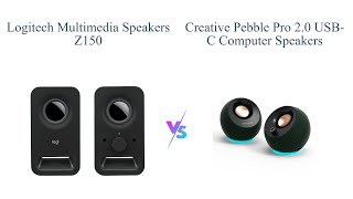 Logitech Z150 vs Creative Pebble Pro Multimedia Speaker Comparison 🎶 [upl. by Bronwyn]