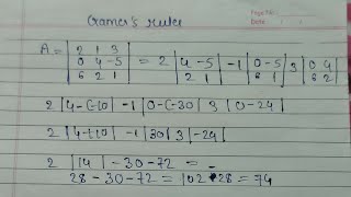 standard Cramers rule Cramers rule 12th standard12th [upl. by Remle879]