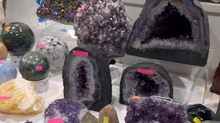 Gem Rock and Mineral show in manhattan New York USA 🇺🇸 minerals gemstone rock [upl. by Zolner]