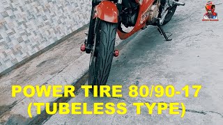 POWER TIRE 809017  TUBELESS TYPE  MEL TV uragon [upl. by Eigriv572]