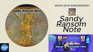 Sandy Ransom Note  Celebration Crate 4  WOW 20th Anniversary  Secret Rewards [upl. by Ingaberg]