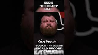 Eddie HALL  500KG1102LBS Deadlift World RECORD shorts eddiehall strongman [upl. by Droflim384]