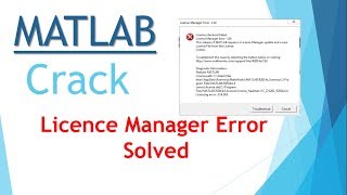 Licence Manager Error Solved  quotLicence Checkout Failedquot [upl. by Niamrej]