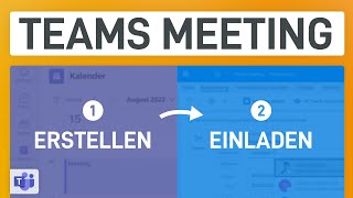 💻 Microsoft Teams Meeting erstellen amp einladen [upl. by Giarla]