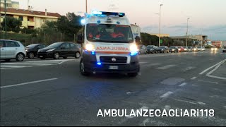 2 in 1Ambulanza Divinae Misericordia Quartu  Ambulanza Sos Monastir in emergenza a Cagliari [upl. by Amihc]