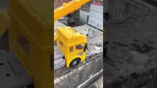 JCB bulldozer crane truck children play toy [upl. by Osugi]