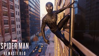 SPIDERMAN REMASTERED BLACK RAIMI SUIT BEST COMBO [upl. by Hereld]