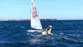 Lanzarote Optimist Training Day 5 sailing optimist lanzarote [upl. by Anerda813]