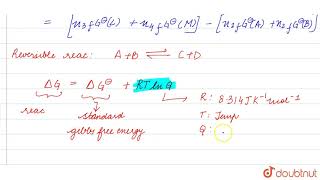 STANDARD GIBBS FREE ENERGY AND EQUILIBRIUM CONSTANT [upl. by Rowland858]