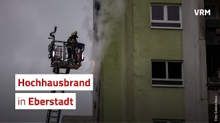 Hochhausbrand in Eberstadt 17 Menschen brauchen neue Bleibe [upl. by Saville37]