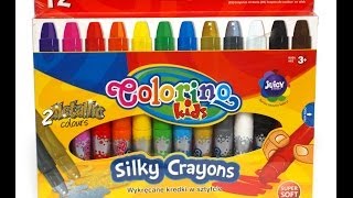 Colorino Kids  kredki w szyfcie  Silky Crayons [upl. by Sutton288]