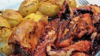 Receita de polvo no forno em azeite by necasdevaladares [upl. by Enail71]