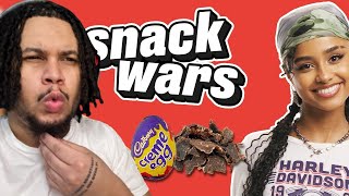 OUU SHE LOOK GOOD Tyla Rates British And South African Food  Snack Wars  Reaction [upl. by Harold]