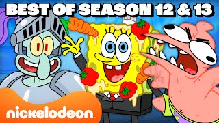 SpongeBobs Best of Season 12 amp 13 Marathon for 50 MINUTES  Nicktoons [upl. by Esined524]